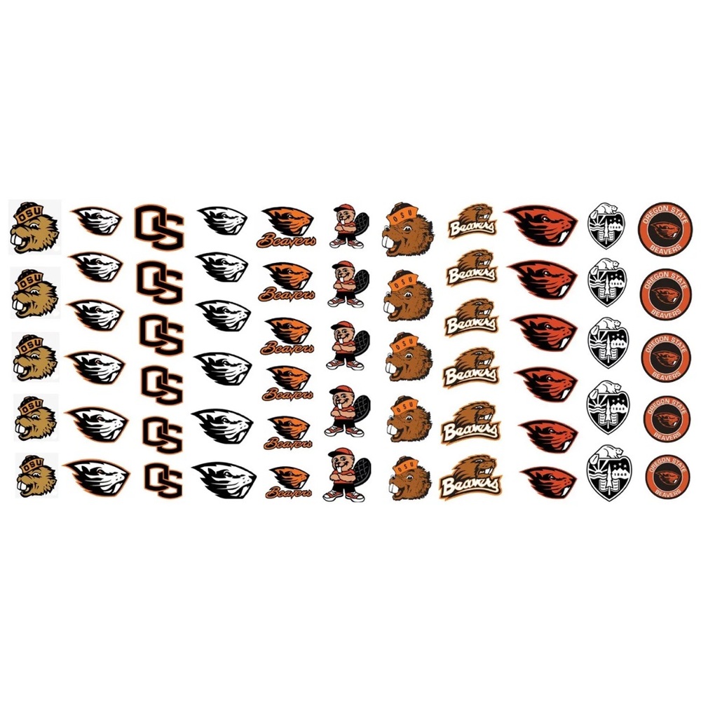 💌BO/GO$6 Oregon State Beavers College Sports Nail Decals - Picture 2 of 4